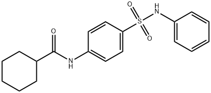 N-[4-(anilinosulfonyl)phenyl]cyclohexanecarboxamide Structural