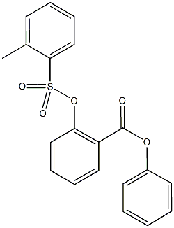 phenyl 2-{[(2-methylphenyl)sulfonyl]oxy}benzoate Structural