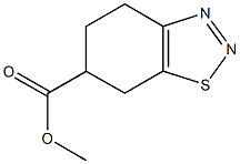 methyl 4,5,6,7-tetrahydro-1,2,3-benzothiadiazole-6-carboxylate Structural
