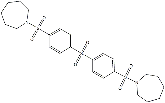 bis[4-(1-azepanylsulfonyl)phenyl] sulfone Structural