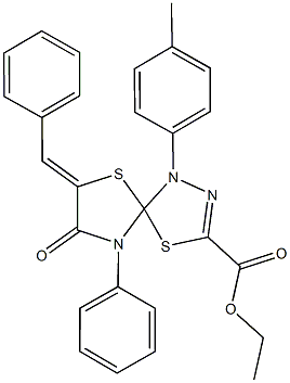 ethyl 7-benzylidene-1-(4-methylphenyl)-8-oxo-9-phenyl-4,6-dithia-1,2,9-triazaspiro[4.4]non-2-ene-3-carboxylate