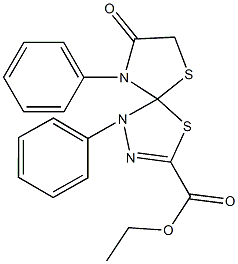 ethyl 8-oxo-1,9-diphenyl-4,6-dithia-1,2,9-triazaspiro[4.4]non-2-ene-3-carboxylate