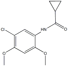 N-(5-chloro-2,4-dimethoxyphenyl)cyclopropanecarboxamide Structural