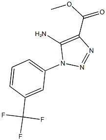 methyl 5-amino-1-[3-(trifluoromethyl)phenyl]-1H-1,2,3-triazole-4-carboxylate Structural