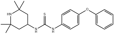 N-(4-phenoxyphenyl)-N'-(2,2,6,6-tetramethyl-4-piperidinyl)thiourea Structural
