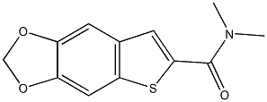 N,N-dimethylthieno[2,3-f][1,3]benzodioxole-6-carboxamide Structural