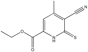 ethyl 5-cyano-4-methyl-6-thioxo-1,6-dihydro-2-pyridinecarboxylate Structural