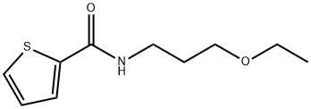 N-(3-ethoxypropyl)thiophene-2-carboxamide Structural