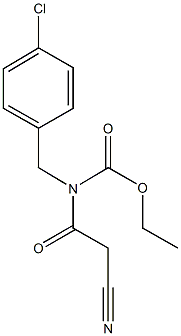 ethyl 4-chlorobenzyl(cyanoacetyl)carbamate Structural