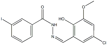 N'-(5-chloro-2-hydroxy-3-methoxybenzylidene)-3-iodobenzohydrazide Structural