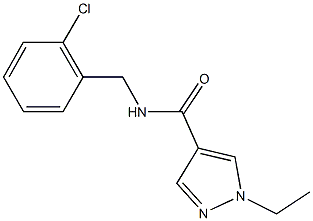N-(2-chlorobenzyl)-1-ethyl-1H-pyrazole-4-carboxamide Structural