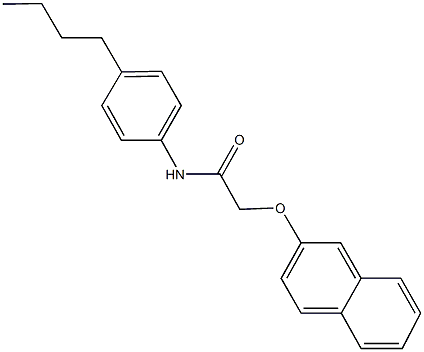 N-(4-butylphenyl)-2-(2-naphthyloxy)acetamide Structural
