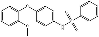 N-[4-(2-methoxyphenoxy)phenyl]benzenesulfonamide Structural