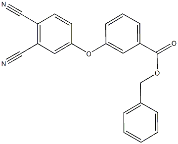 benzyl 3-(3,4-dicyanophenoxy)benzoate Structural