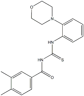 N-(3,4-dimethylbenzoyl)-N'-(2-morpholin-4-ylphenyl)thiourea Structural