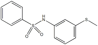 N-[3-(methylsulfanyl)phenyl]benzenesulfonamide Structural
