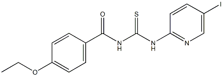 N-(4-ethoxybenzoyl)-N'-(5-iodo-2-pyridinyl)thiourea Structural