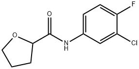 N-(3-chloro-4-fluorophenyl)tetrahydro-2-furancarboxamide Structural