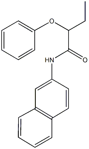 N-(2-naphthyl)-2-phenoxybutanamide Structural