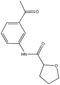 N-(3-acetylphenyl)tetrahydro-2-furancarboxamide Structural