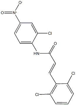 N-{2-chloro-4-nitrophenyl}-3-(2,6-dichlorophenyl)acrylamide Structural