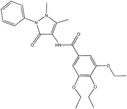 N-(1,5-dimethyl-3-oxo-2-phenyl-2,3-dihydro-1H-pyrazol-4-yl)-3,4,5-triethoxybenzamide Structural