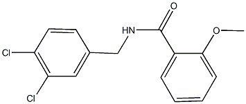 N-(3,4-dichlorobenzyl)-2-methoxybenzamide Structural