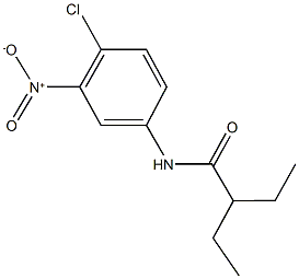 N-{4-chloro-3-nitrophenyl}-2-ethylbutanamide Structural