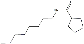 N-octylcyclopentanecarboxamide Structural