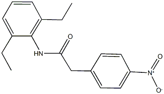 N-(2,6-diethylphenyl)-2-{4-nitrophenyl}acetamide Structural