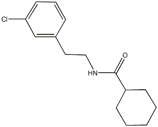 N-[2-(3-chlorophenyl)ethyl]cyclohexanecarboxamide Structural