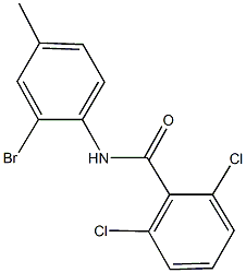 N-(2-bromo-4-methylphenyl)-2,6-dichlorobenzamide Structural