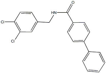 N-(3,4-dichlorobenzyl)[1,1'-biphenyl]-4-carboxamide Structural
