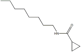 N-octylcyclopropanecarboxamide Structural