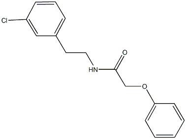 N-[2-(3-chlorophenyl)ethyl]-2-phenoxyacetamide Structural