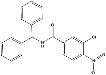 N-benzhydryl-3-chloro-4-nitrobenzamide Structural