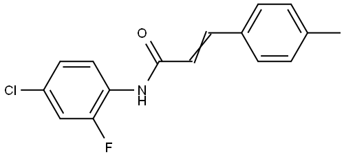 N-(4-chloro-2-fluorophenyl)-3-(4-methylphenyl)acrylamide Structural