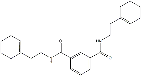 N~1~,N~3~-bis[2-(1-cyclohexen-1-yl)ethyl]isophthalamide Structural