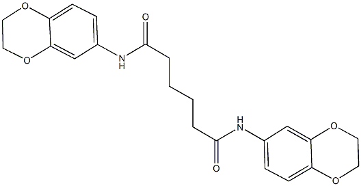 N~1~,N~6~-di(2,3-dihydro-1,4-benzodioxin-6-yl)hexanediamide Structural