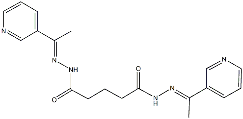 N'~1~,N'~5~-bis[1-(3-pyridinyl)ethylidene]pentanedihydrazide Structural