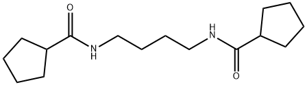 N-{4-[(cyclopentylcarbonyl)amino]butyl}cyclopentanecarboxamide Structural