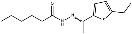 N'-[1-(5-ethyl-2-thienyl)ethylidene]hexanohydrazide Structural