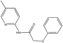 N-(5-methyl-2-pyridinyl)-2-phenoxyacetamide Structural