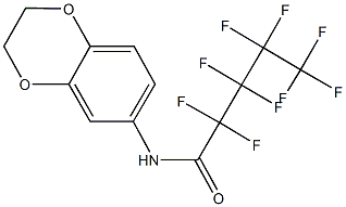 N-(2,3-dihydro-1,4-benzodioxin-6-yl)-2,2,3,3,4,4,5,5,5-nonafluoropentanamide Structural