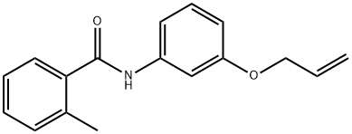N-[3-(allyloxy)phenyl]-2-methylbenzamide Structural