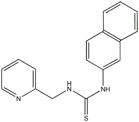 N-(2-naphthyl)-N'-(2-pyridinylmethyl)thiourea Structural