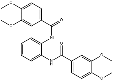N-{2-[(3,4-dimethoxybenzoyl)amino]phenyl}-3,4-dimethoxybenzamide Structural