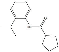 N-(2-isopropylphenyl)cyclopentanecarboxamide Structural