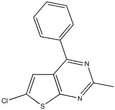 6-chloro-2-methyl-4-phenylthieno[2,3-d]pyrimidine