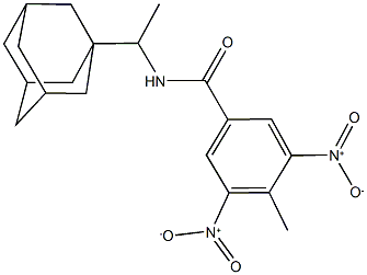 N-[1-(1-adamantyl)ethyl]-3,5-dinitro-4-methylbenzamide Structural